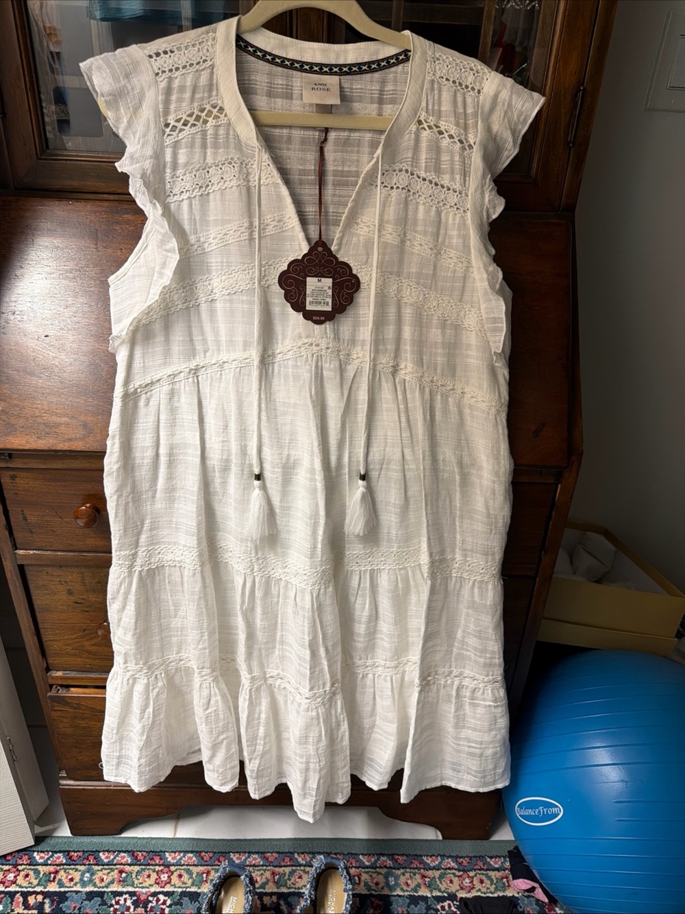 Knox Rose White Cotton Dress
